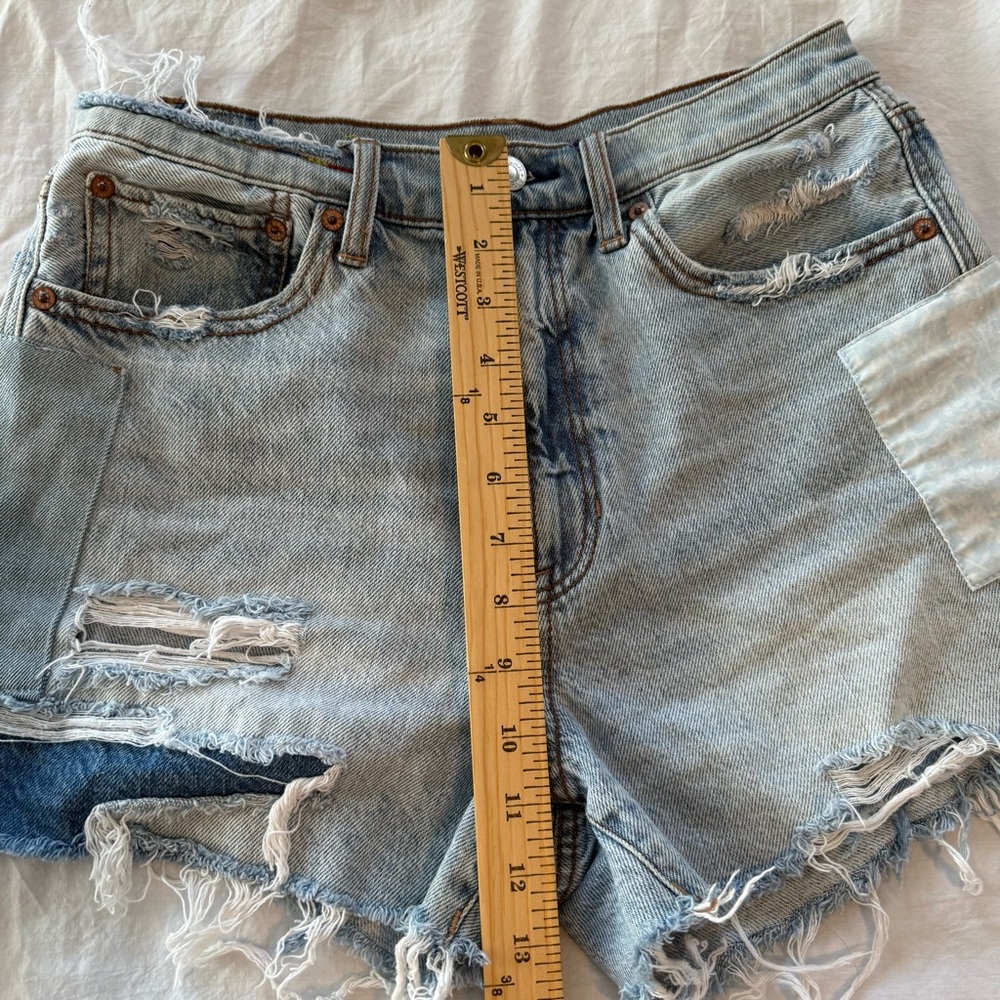 American Eagle Rainbow/ Patchwork Embroidered Jea… - image 8